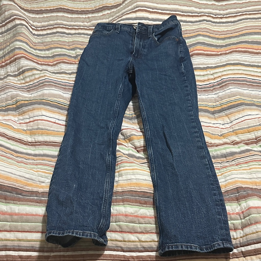 Abercrombie & Fitch Dark Blue Straight Leg Jeans